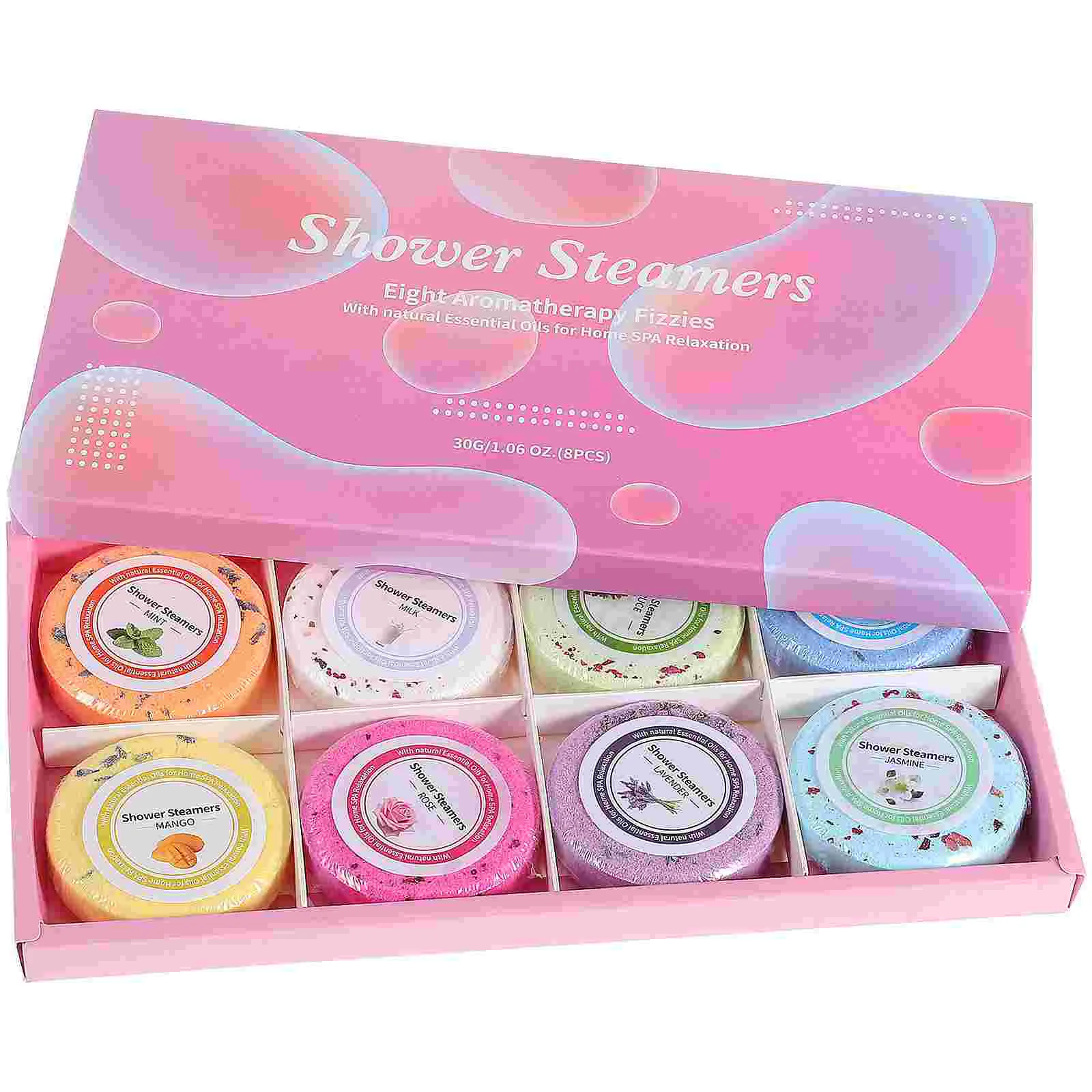 

8 Pcs Shower Tablet Steamers Men Aroma Essential Oils Supplies Vapor Tablets Set Bath Kit