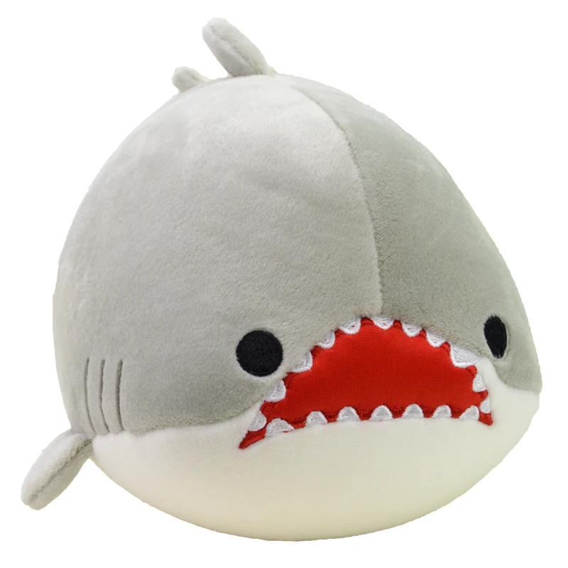 

Симпатичная плюшевая игрушка candice guo, прекрасное морское животное с открытым ртом и зубами, серая акула, мягкая плюшевая кукла, подарок на де...