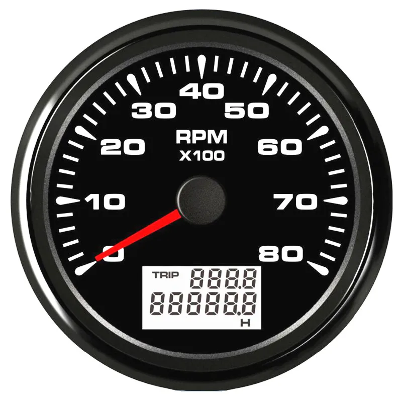 Автоматические тахометры приборной панели 85 мм 0-8000 об/мин счетчики Rev бензиновый