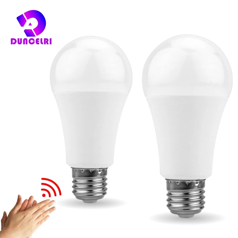 Sound Sensor LED Bulb 5W 7W 9W 12W E27 220V LED White Light Bulb For Stair Hallway Night Light Pathway Smart Lampada LED Lamp