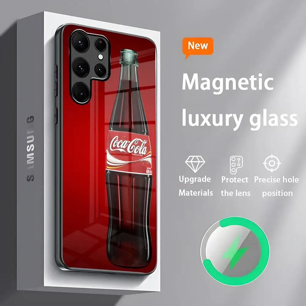 Чехол для телефона C-Cocaes C-Colas S24 Ultra чехлы Celulares Samsung S23 S22 S21 S20 Plus Note20 стекло