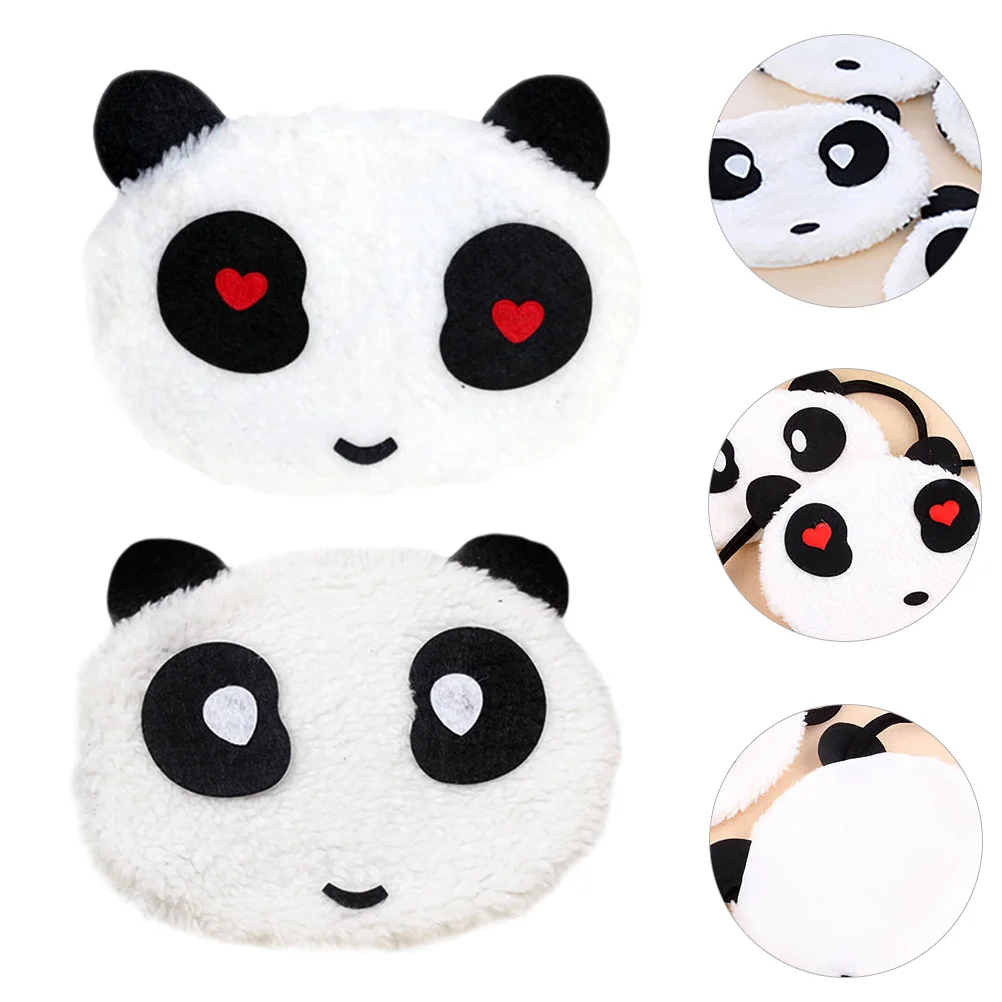 

2 Pcs Warm Panda Mask Cotton Face Masks Disposable Personality Pattern Mouth Nose Cover Child Animal Kids