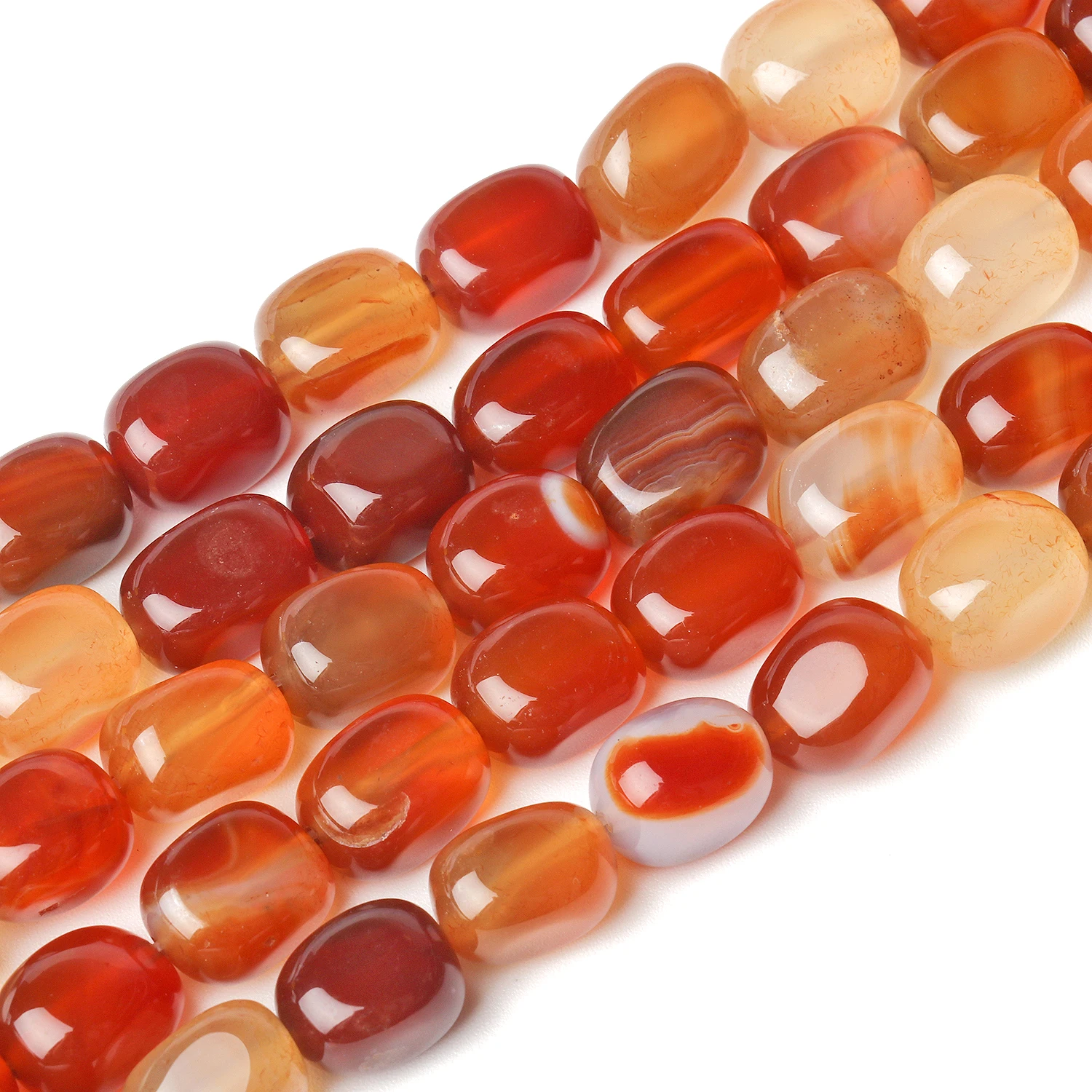 8x12 мм натуральный камень квадратный красный агат бусины в форме трубки свободные