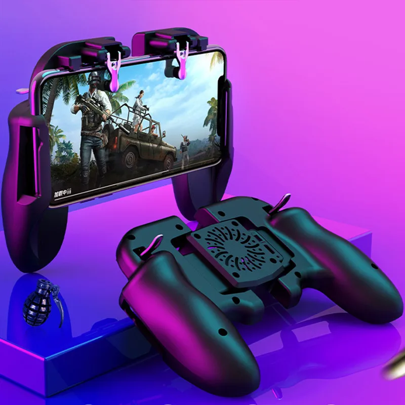 

H6 Mobile Phone Gaming Accessories Game Handle Multi-function Gamepad Controller for Pubg Aim Shooting Joystick for IOS Android