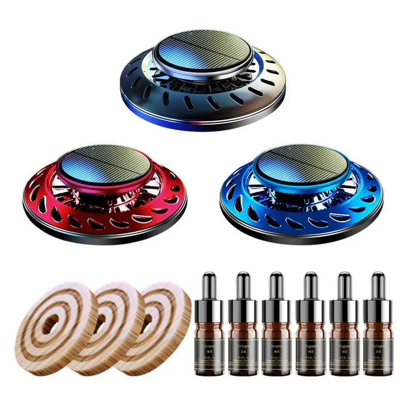 

Ufo Car Air Freshener Solar Energy Rotating Solar Car Air Freshener Rotating Aromatherapy DIY Creative Car Automotive Perfume