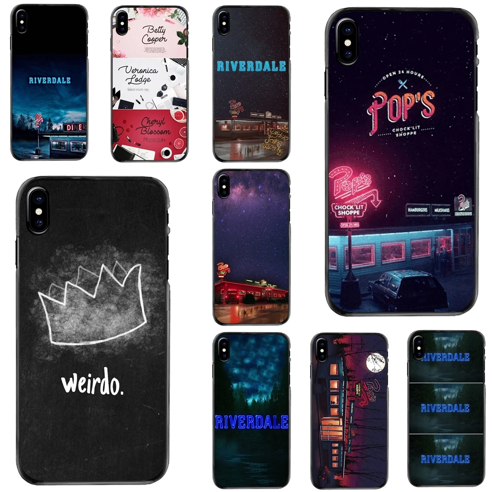 

For Apple iPhone 11 12 13 14 Pro MAX Mini 5 5S SE 6 6S 7 8 Plus 10 X XR XS American TV Shows Riverdale Logo Hard Phone Skin Case