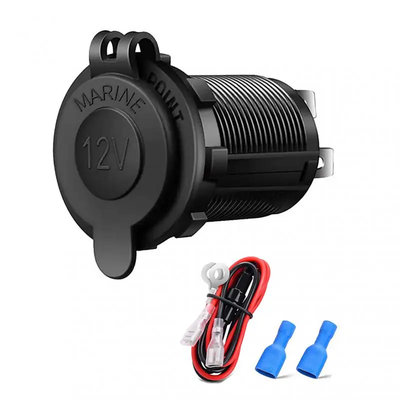

Car Cigarette Lighter Plug Adapter Cigarette Lighter Power Socket 12V 24V Waterproof For Motorcycles Boats Truck Tractors Cars