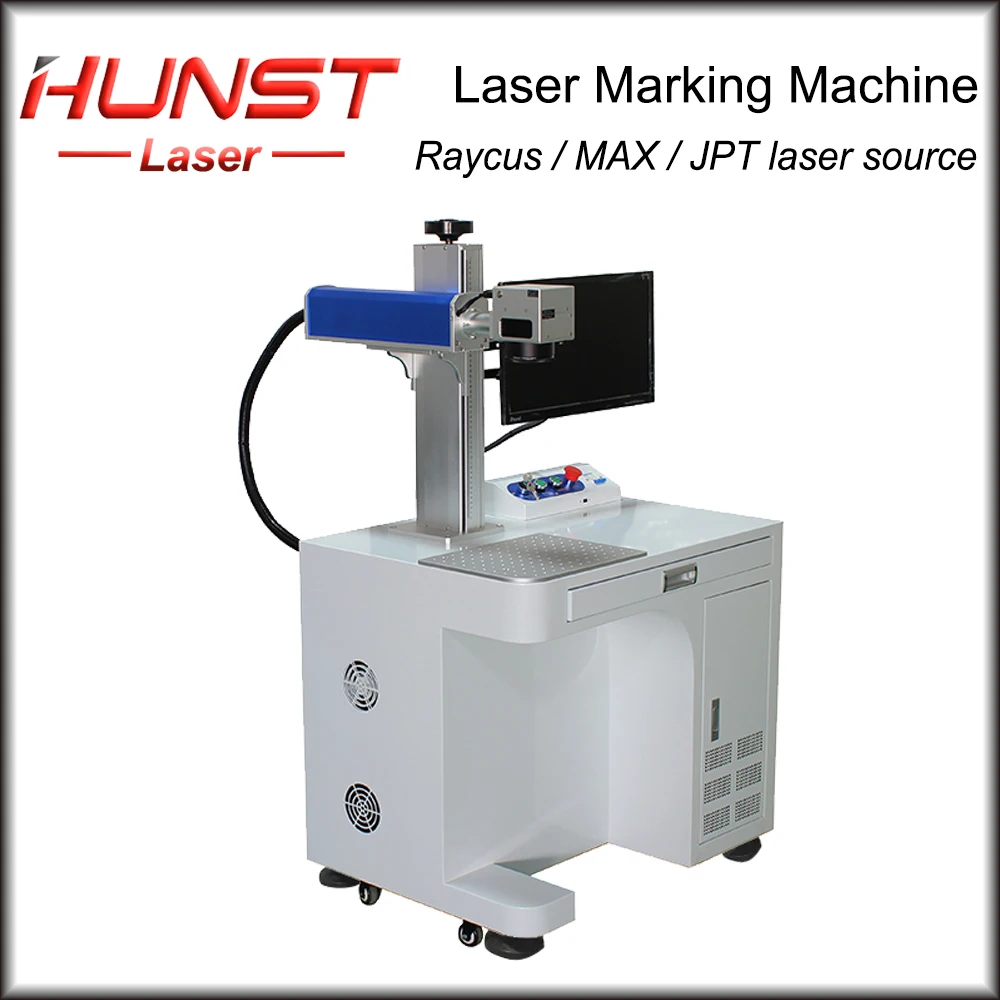Оптоволоконная лазерная маркировочная машина Hunst JPT Raycus MAX 1064 нм 20/30/50 Вт BJJCZ