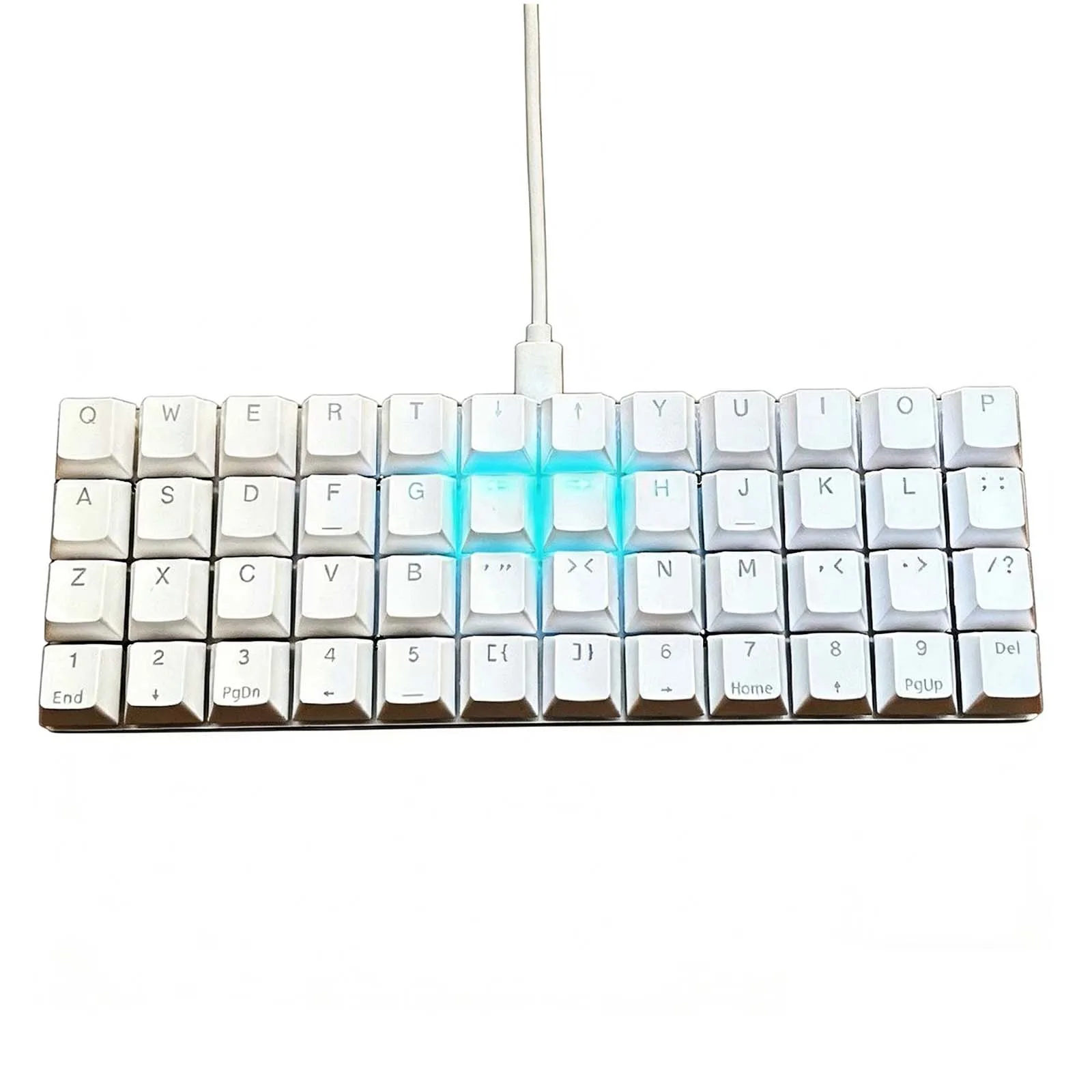 Фото Planck 48, полная 1U, ортогональная линейная клавиатура, поддержка QMK, проводная клавиатура VIAL, индивидуальная клавиатура с возможностью горячей замены, игровые аксессуары для ПК №5