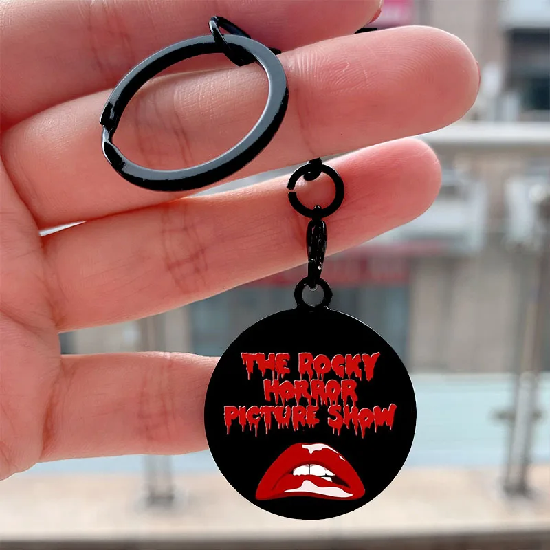 

Fashion The Rocky Horror Cool Key Tag Motorcycles Cars Backpack Chaveiro Keychain For Friends Key Ring Gifts Accessories
