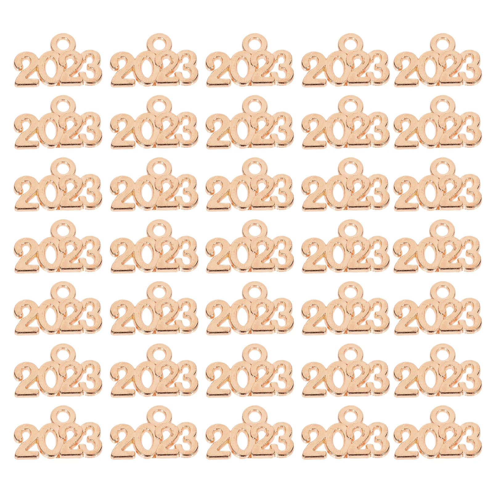 

100 Pcs 2023 Year Pendant Bracelet Charm Pendants Number Earrings DIY Jewelry Making Letter Decorative Charms