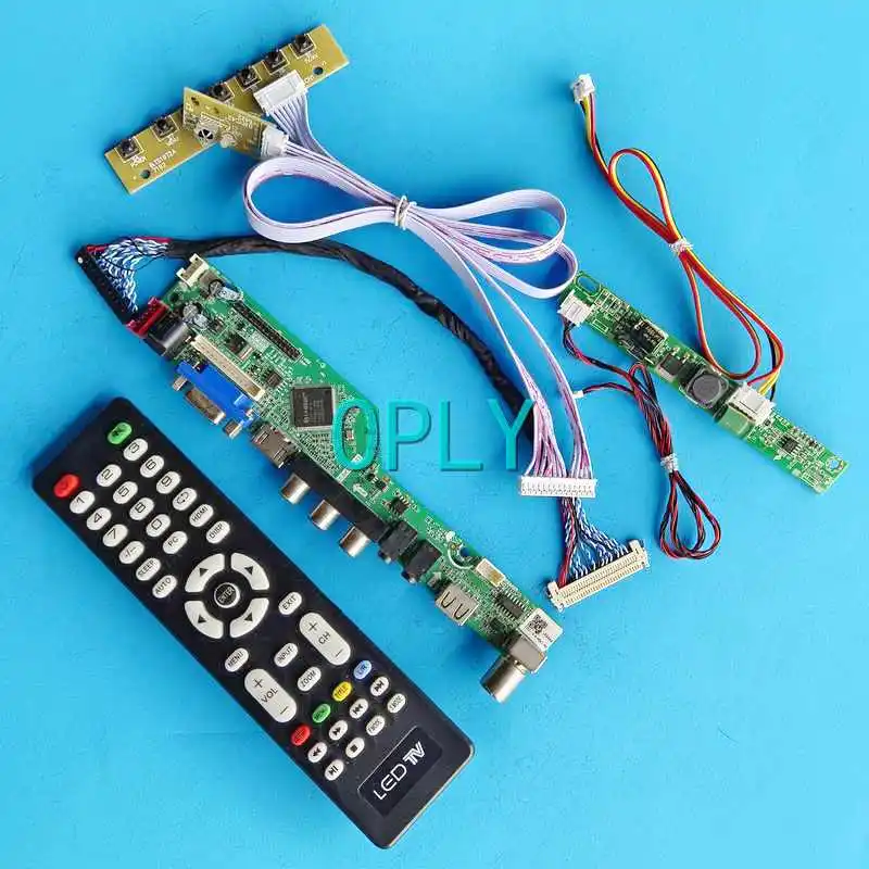 

ТВ аналоговый дисплей матричная плата привода подходит для LM270WF6 LM270WF7 LM270WF8 LVDS 30-контактный HDMI-совместимый 27 "комплект 1920*1080 VGA AV USB RF