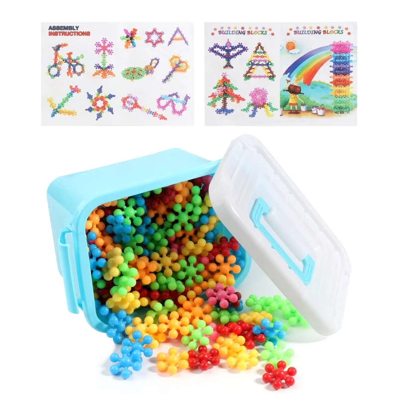 

Snow Building Discs STEM Block Set Toy 200Pcs Toddler Christmas Birthday Gift