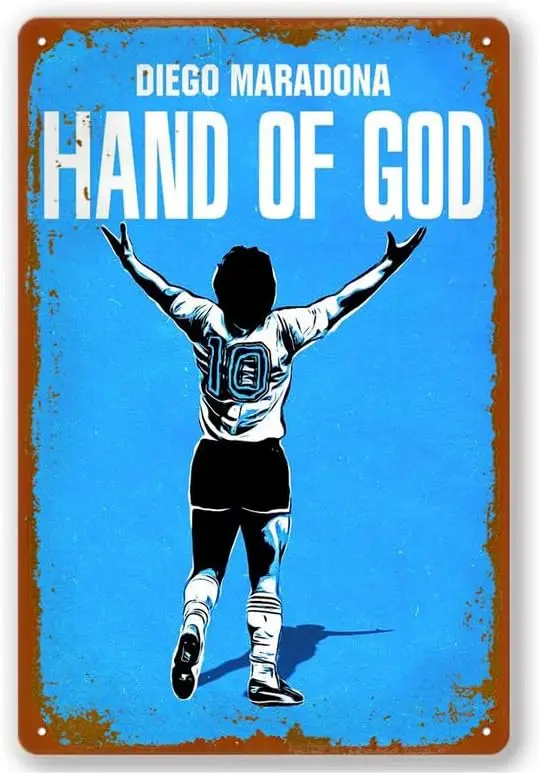 Винтажные оловянные алюминиевые знаки Iccang Coll maradona hand of god постер Настенный декор