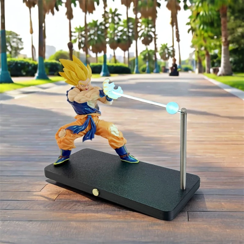 Personagens de anime DRAGON BALL Z Son Goku modelo lâmpada Super Saiyan uma figura menino brinquedo presente coleção ornamentos