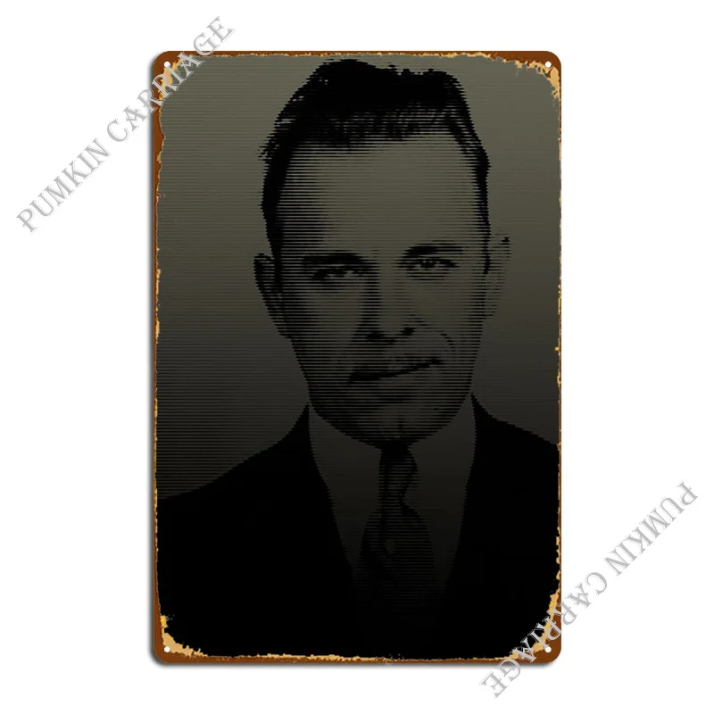 

Металлический знак John Dillinger, Винтажный дизайн, фотографический плакат
