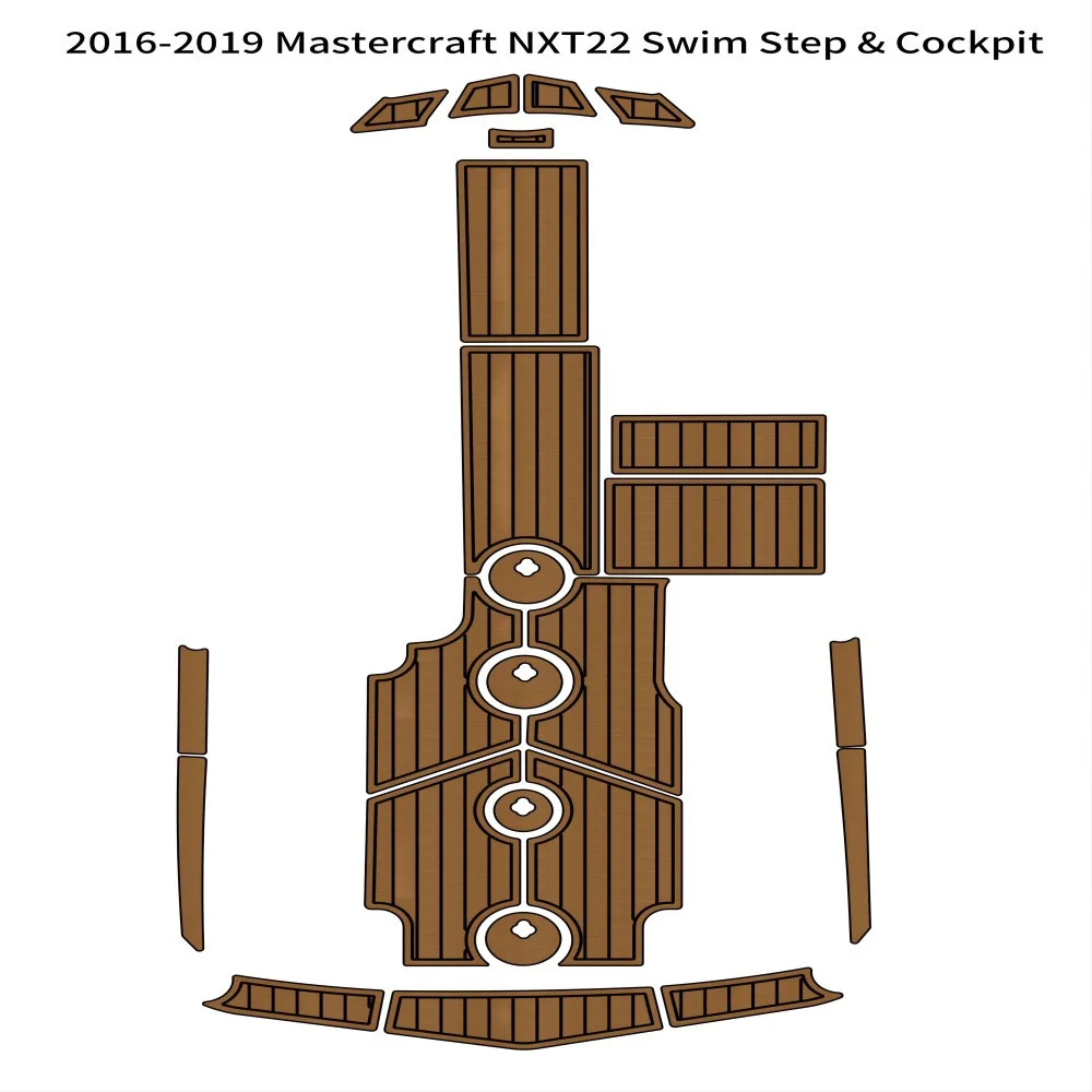 

2016-2019 MasterCraft NXT22 Swim Platform Cockpit Pad Boat EVA Foam Teak Floor