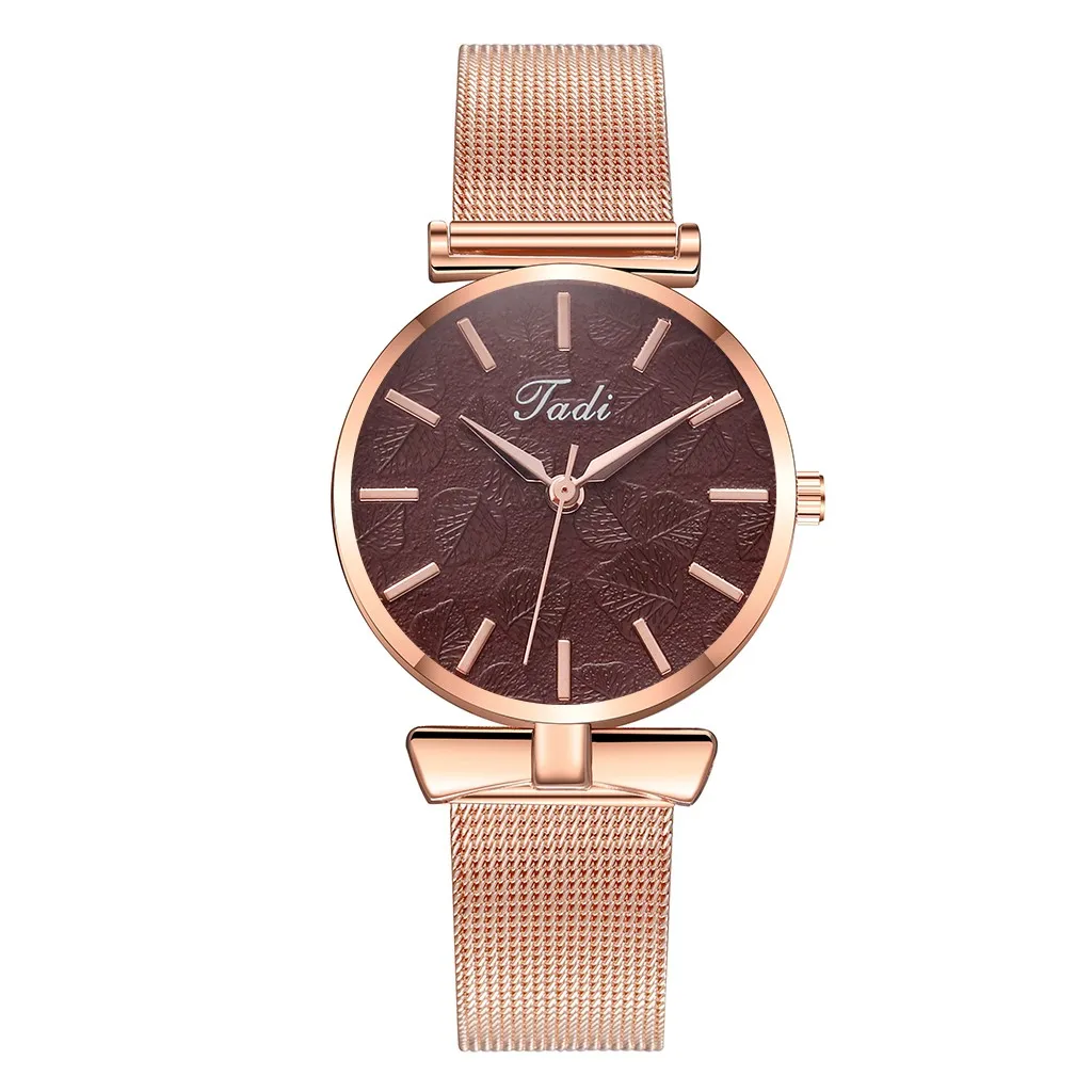 

Sleek Minimalist Ladies Dress Watches Korean Style Stainless Steel Mesh Belt Woman Quartz Watch Relogio Feminino Montre Femme