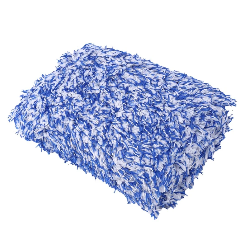 

3X Car Soft High Density Cleaning Super Soft Car Wash Cloth Microfiber Car Wash Towel Sponge Block Blue
