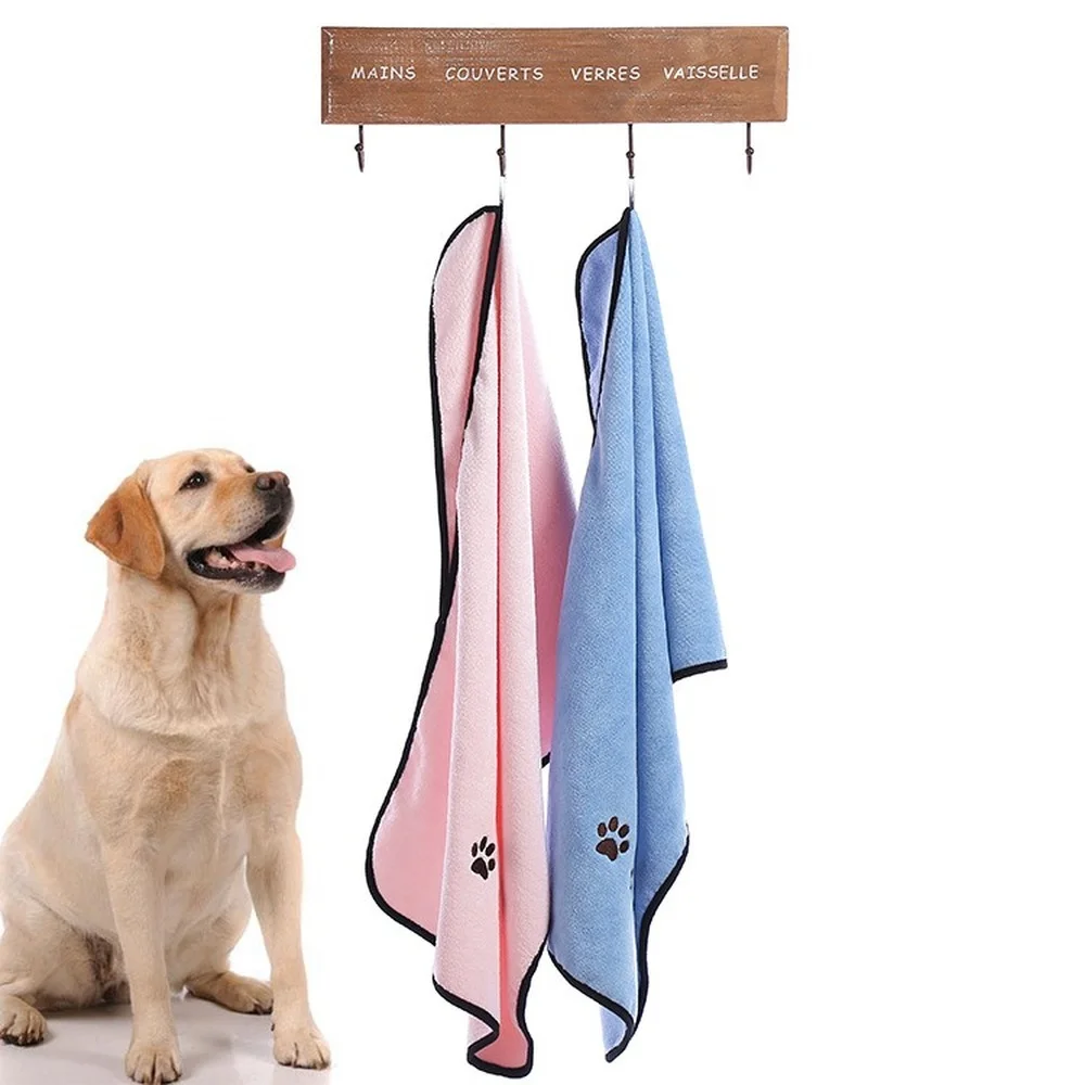

Dogs, Cats, Bath Towels, Microfiber, Pet Absorbent Towels, Soft and Comfortable Pet Supplies Dog Towel Microfiber Dog Bathrobe
