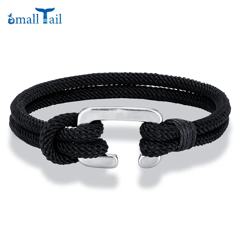 Минималистичный мужской плетеный браслет ручной работы из веревки для женщин