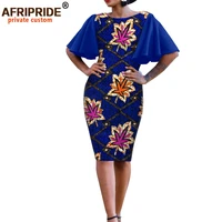 african bodycon dresses for women afripride bazin richi short butterfly sleeves dashiki wax women ankara print dress a1925007