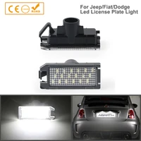 2x error free led license plate lights for fiat 500 jeep grand cherokee compass patriot dodge viper number lamps car accessories