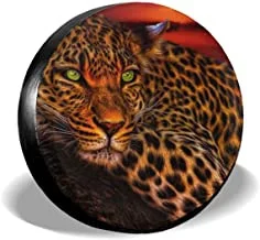 

Unique Animal Tiger Spare Wheel Tire Cover Waterproof Dust-Proof Universal for,Trailer, Truck, Rv, SUV and Many Vehicle 14\ 15\