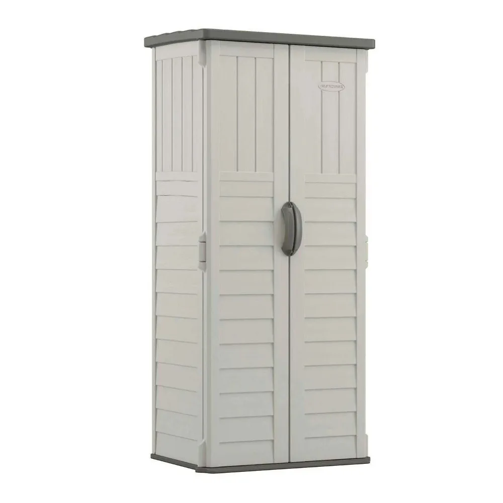 

Suncast BMS1250 Resin Vertical Storage Shed Building, 22 cubic feet