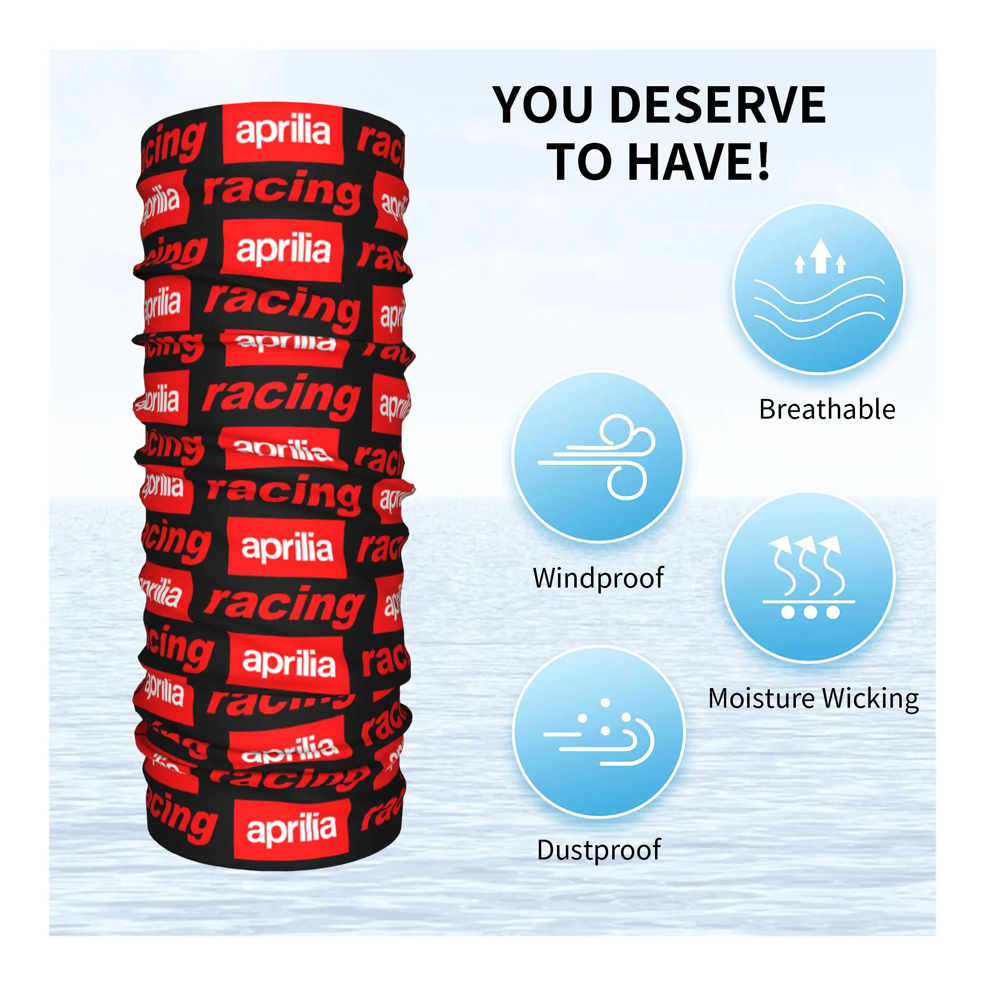 Пользовательские мотогоспорт Aprilias Racing бандана гетры для катания на лыжах