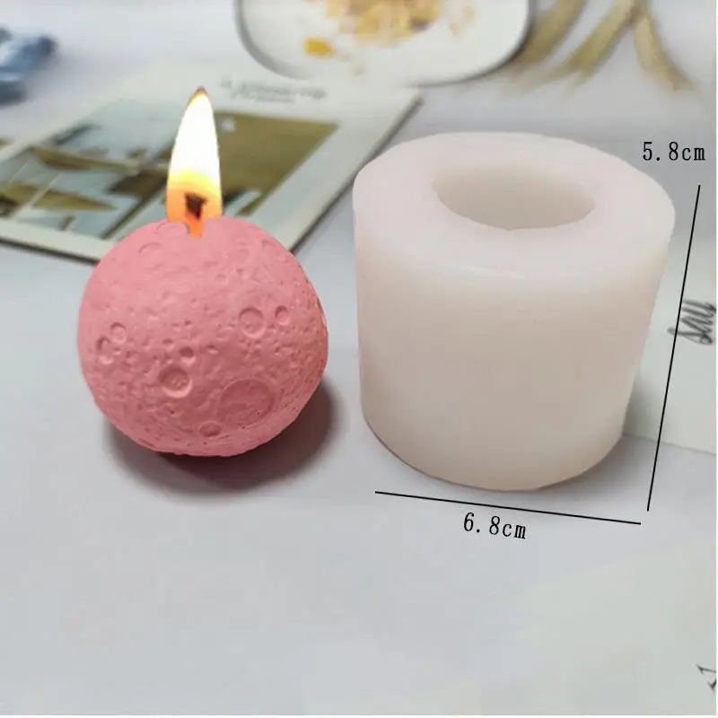 Форма силиконовая в форме свечи Луны для украшения рабочего стола ручной работы