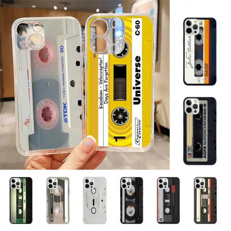 

Cassette Tape Retro Style Phone Case For Iphone 7 8 Plus X Xr Xs 11 12 13 Se2020 Mini Mobile Iphones 14 Pro Max Case