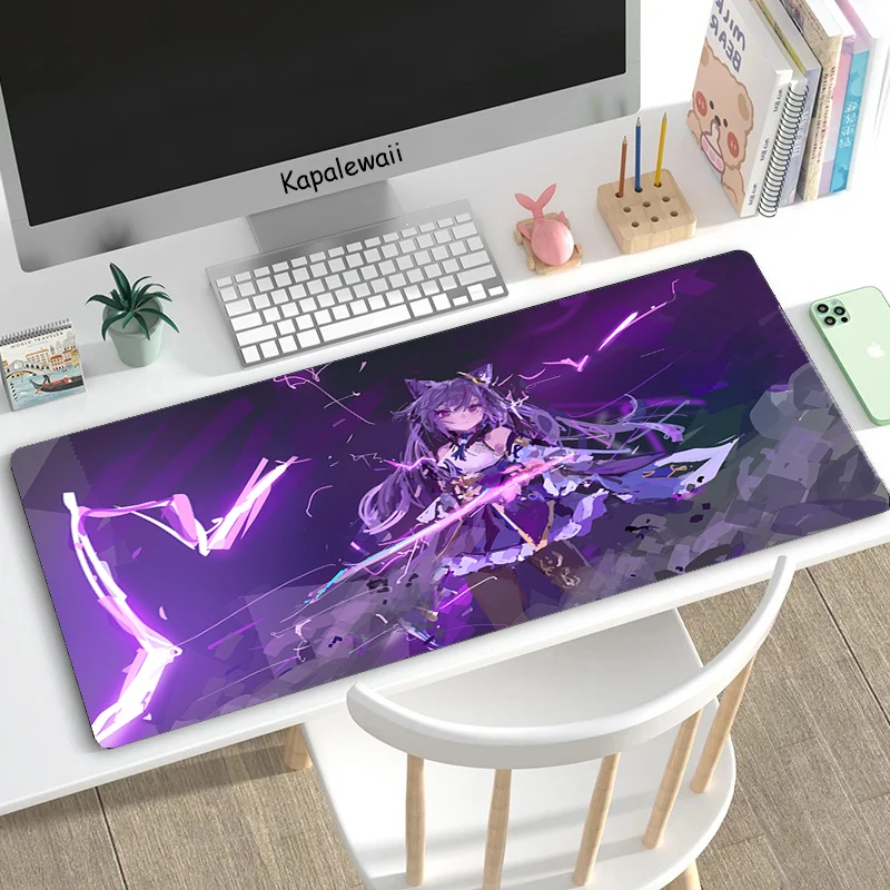 

Anime Mouse Pad Genshin Impact Mousepad Large Gaming Keyboard Mousemat Laptop Mousepads Natural Rubber Soft Office Carpets XXL