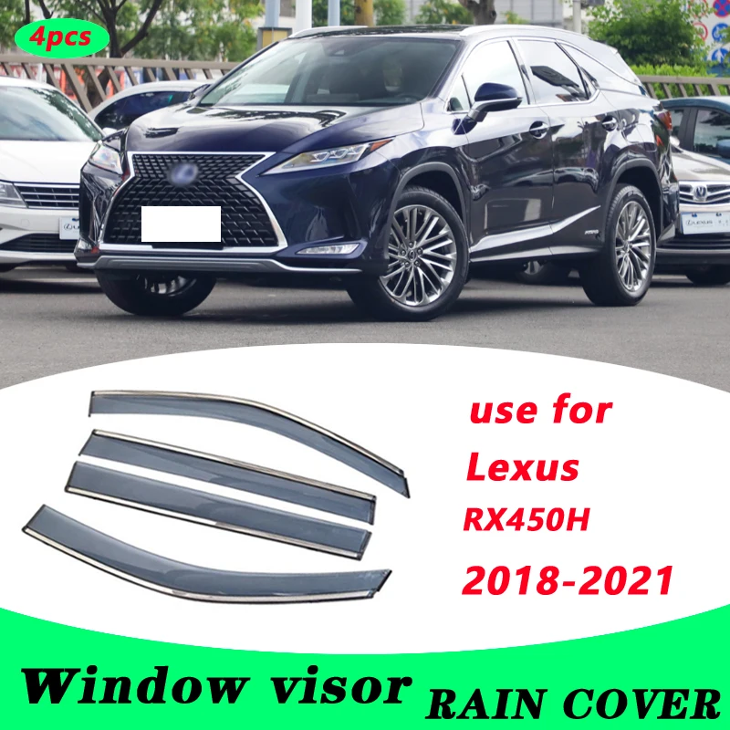 

Для Lexus RX450H 2018-2021 RX4500H Пластиковый оконный козырек вентиляционные оттенки Защита от солнца дождя 4 шт./компл.