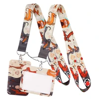 dachshund dog lanyard neck strap art anime fashion lanyards bus id name work card holder accessories decorations kids gifts