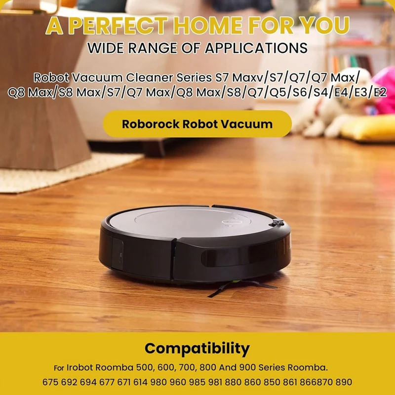 Фото 【КУПИТЬ СЕЙЧАС】4 шт. Замена боковых щеток для Roborock S8 Pro Ultra, S7 Max Ultra, Qrevo, Qrevo Slim, серия деталей №3