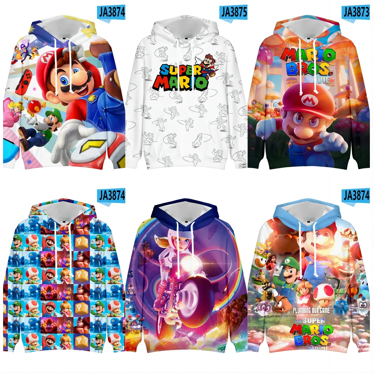

Anime Hoodies Cosplay Mario Hoodie Oversize Sweatshirt for Men Hooded Sweatshirts Unisex Printed Pullover Streetwear Clothing