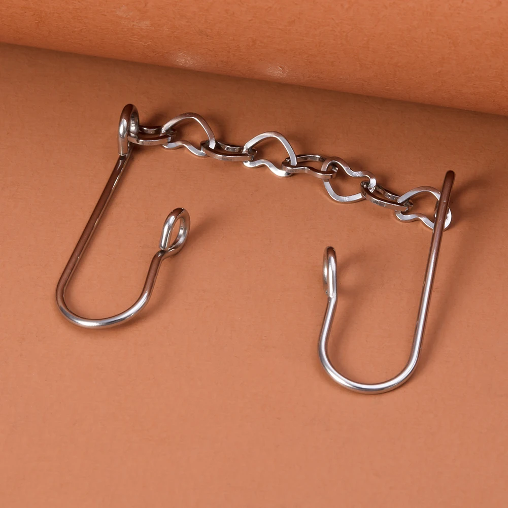 1 шт. кольцо для носа из нержавеющей стали с цепочкой