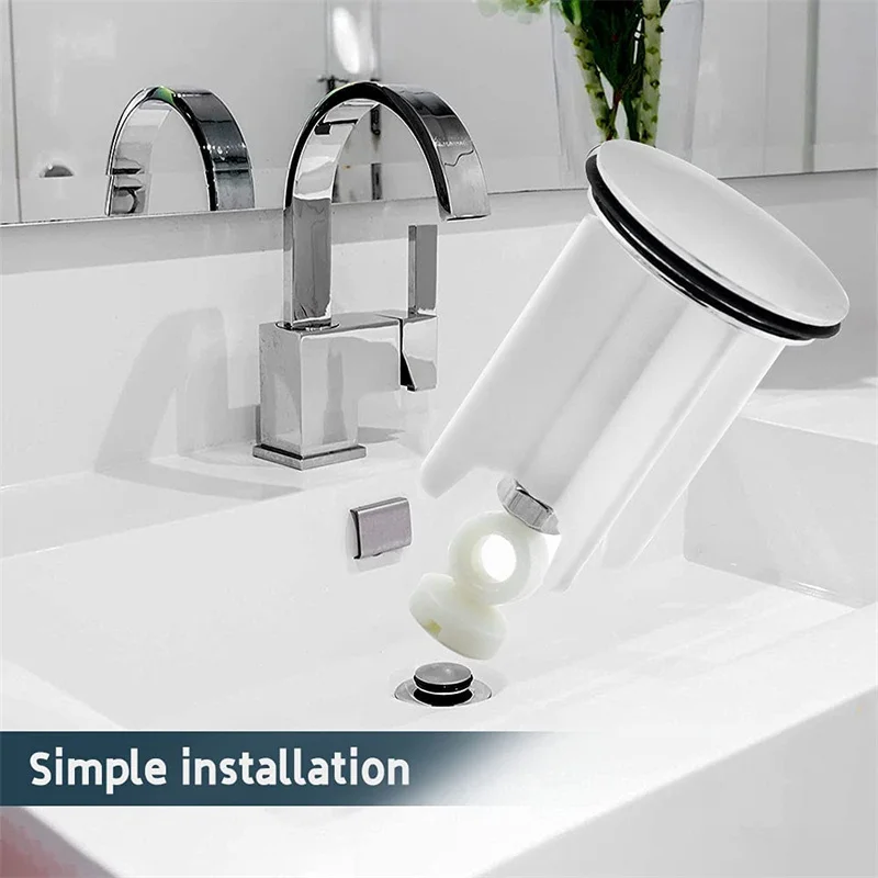 

1Pc Wash Basin Plug Universal Copper Cover Sink Bathroom 40mm Pop-Up Plug Replacement Drain Plug Bathroom Fixture