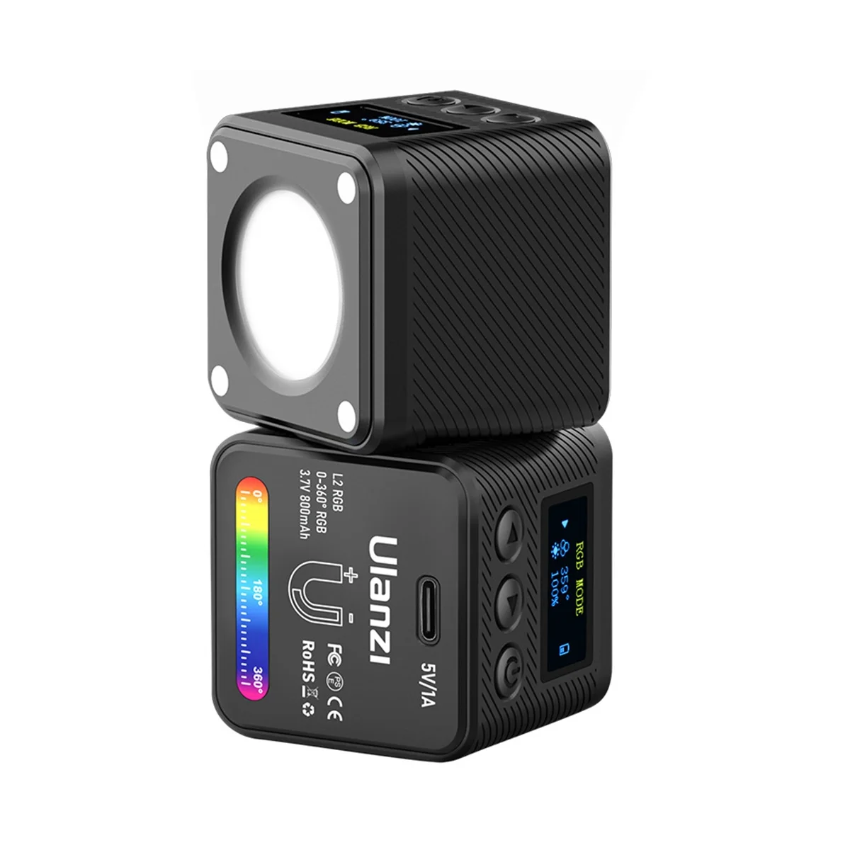 

Ulanzi L2 RGB COB Mini Full Color Photography Camera Fill Light Video Light LED Light Lamp Portable Photography Light