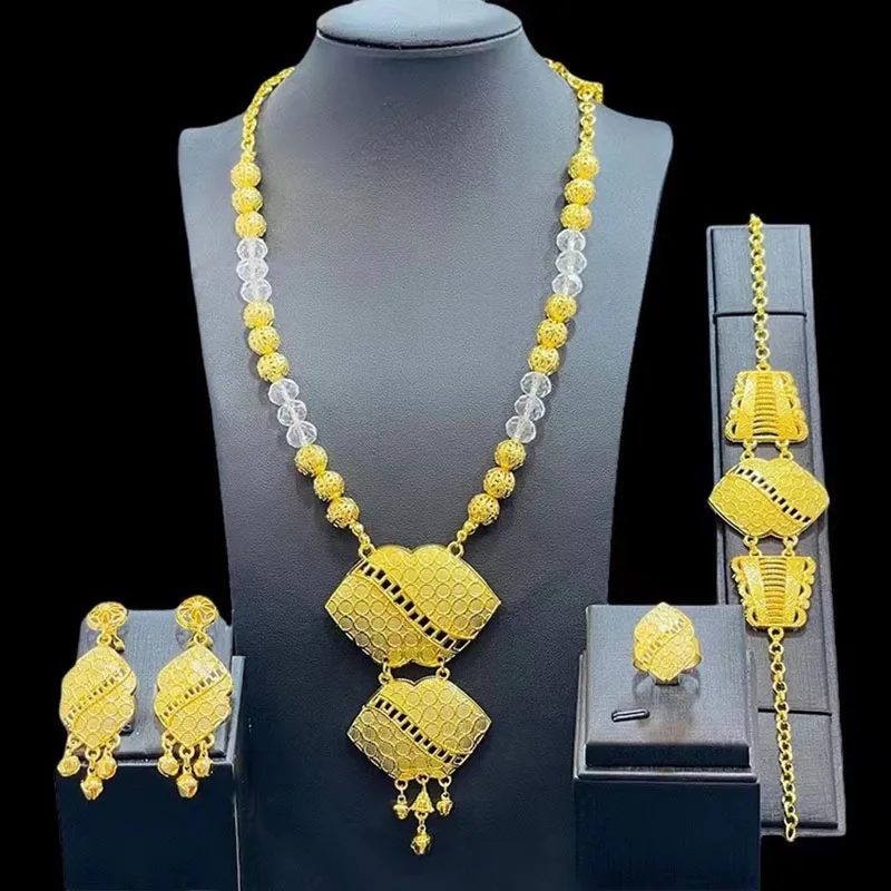 

Jewelry Set Bridal Necklace Earring Jewelry Four-piece Set CHD20830