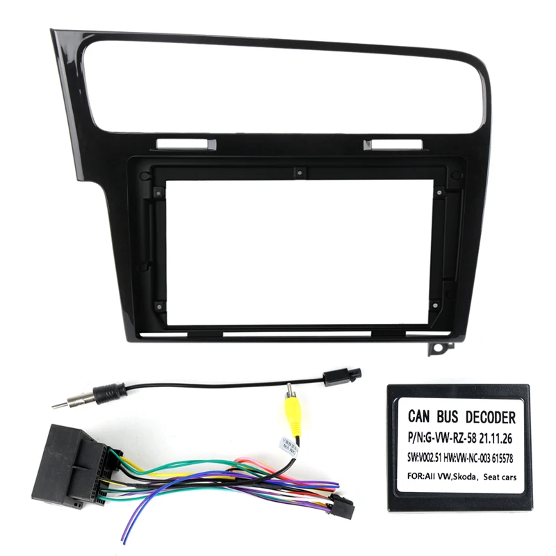 2 Din Автомобильная рама для Фольксваген Гольф 7 Golf7 2013-2017 DVD монтажный комплект
