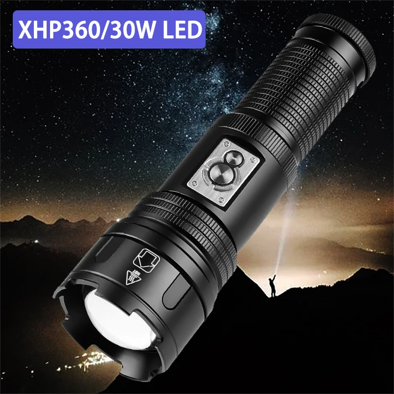 

Personal Camping Cob Led Self Flashlight Battery Defense Flashlights Rechargeable Mini 26650 Powerful Lamp Tactical Light