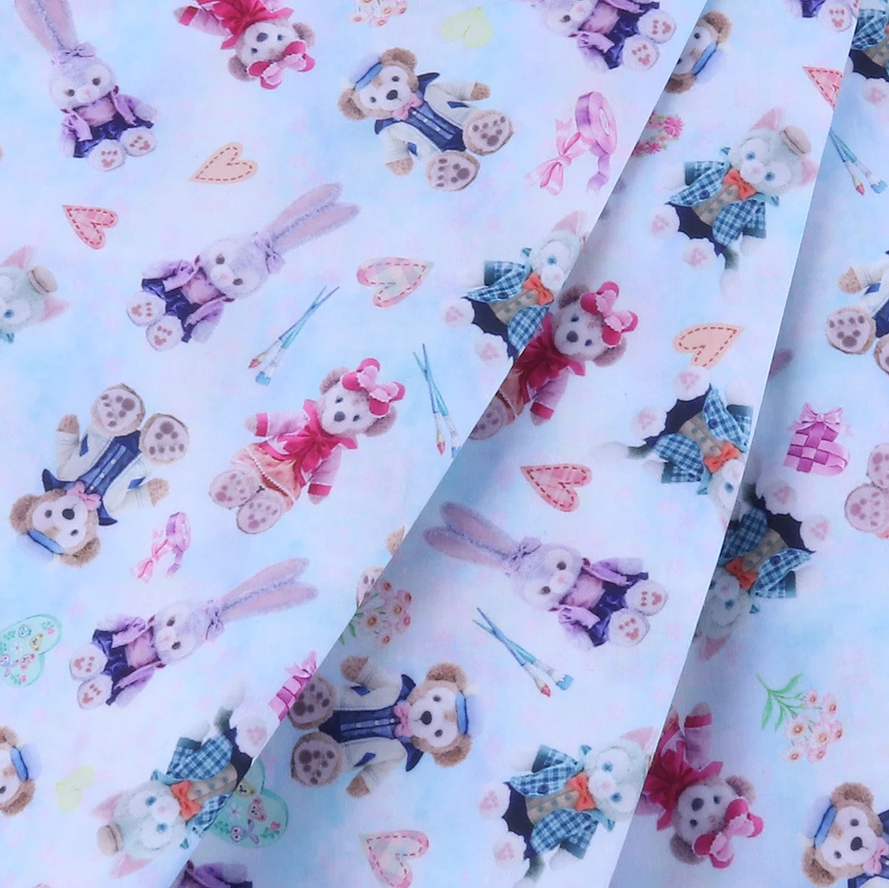 Ширина см ткань из полиэстера и хлопка для детских масок юбки домашней одежды