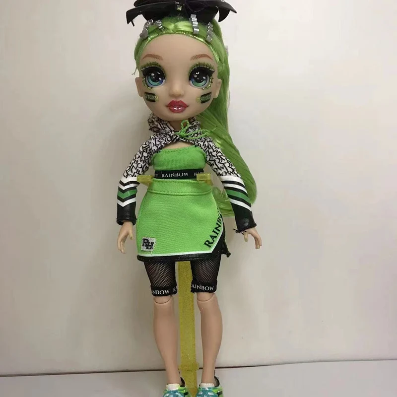 Ограниченная поставка 1/6 кукольный набор радужные волосы с оригинальной одеждой