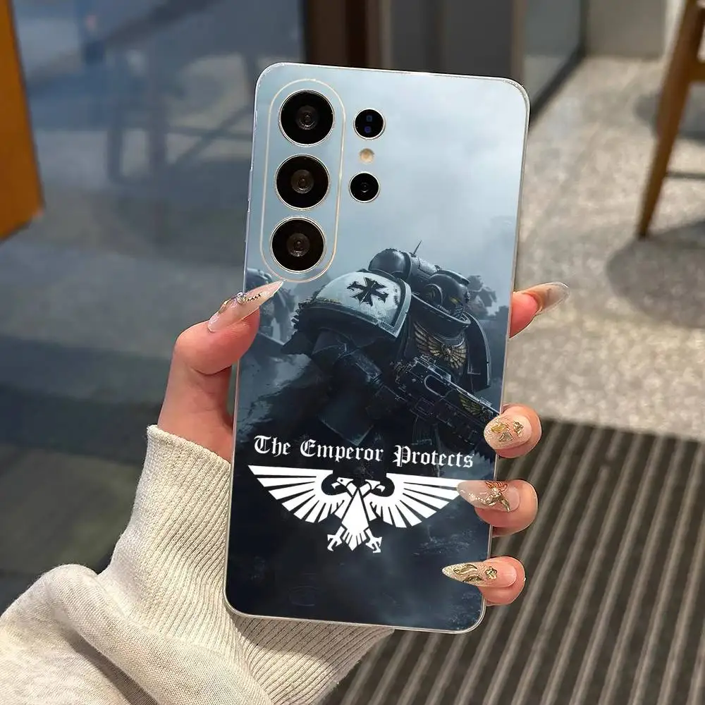 Фото Прозрачный чехол для телефона Warhammer 40k для мужчин, любящих игры, для Samsung S25, S24, S21, S22, S23, S30, Ultra, S20, Plus, FE, Note, 10, 9, 5G №1