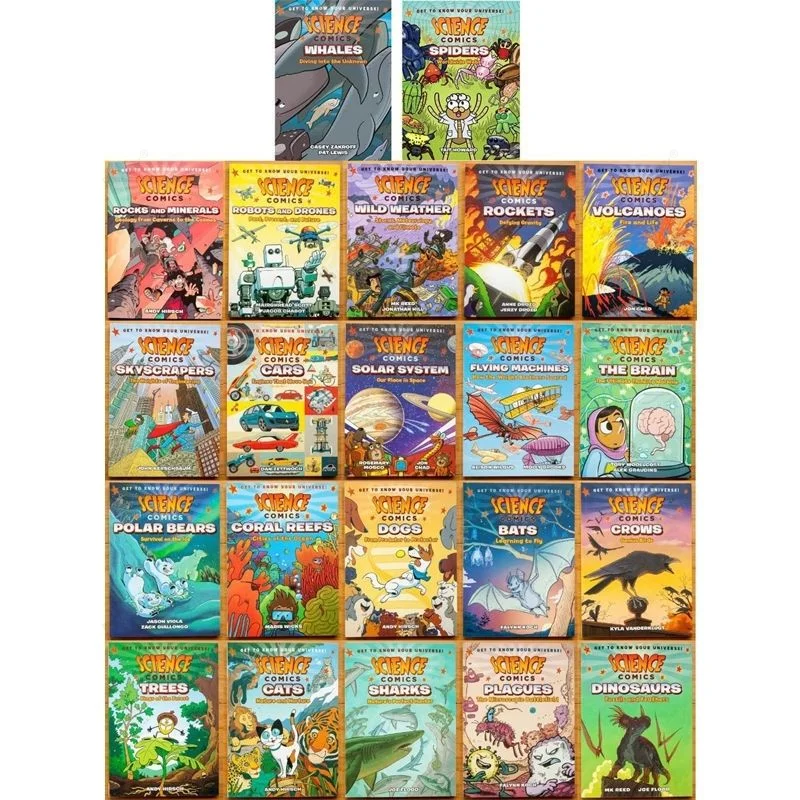 

Science Comics Science Comics Children's Exploration and Cognition STEM Natural Science Popularization 23 Books Random 5 Books