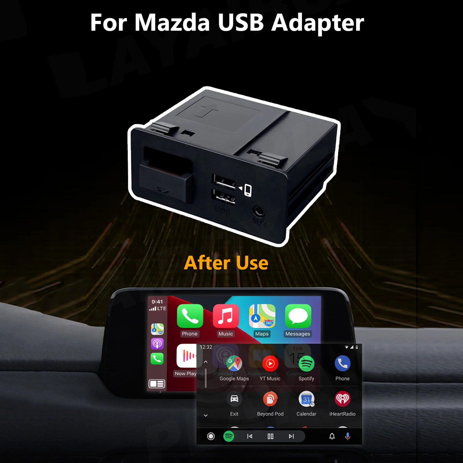 

Автомобильный USB-адаптер CarPlay на Android для модификации OEM Mazda CX3 CX4 CX5 CX8 CX9 MX5 для Mazda 2 3 6