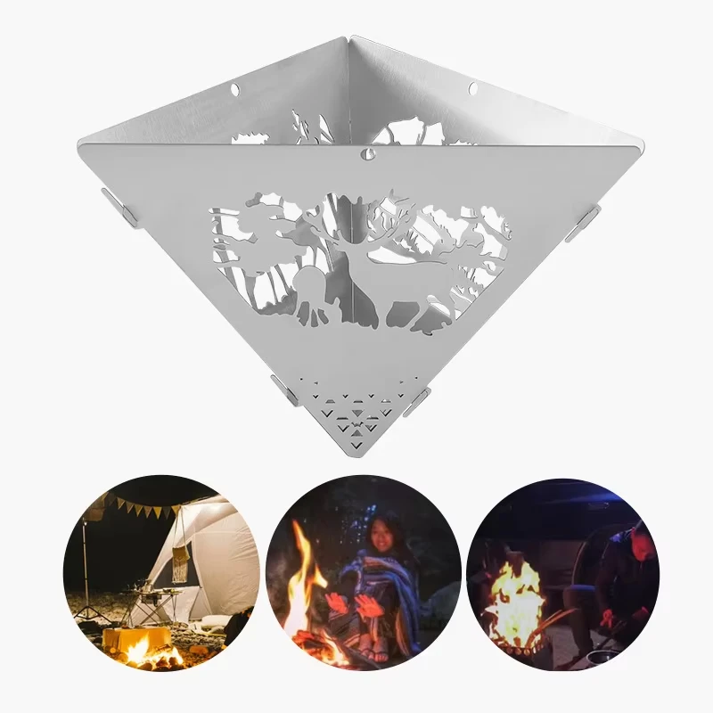 Треугольная подвесная печь для костра яма уличная треугольная вешалка барбекю