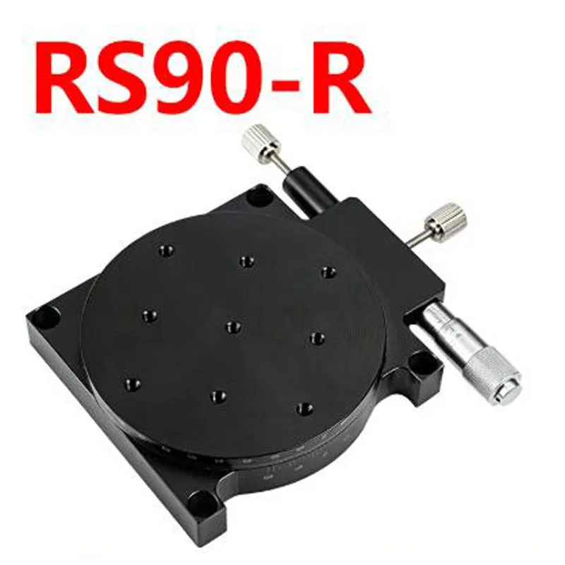 Фото Прецизионная ручная ротационная позиционирующая платформа RS90‑R 360 °   Грубая регулировка ±5 °   Поворотный столик для точной регулировки оптической оси №2